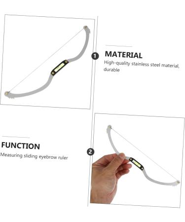 FOMIYES 3pcs Bow Eyebrow Ruler Metal Dies Brow Mapping Ruler Eyebrow Mapping Tool Make up Drawing Tool - Buy Online on GoSupps.com