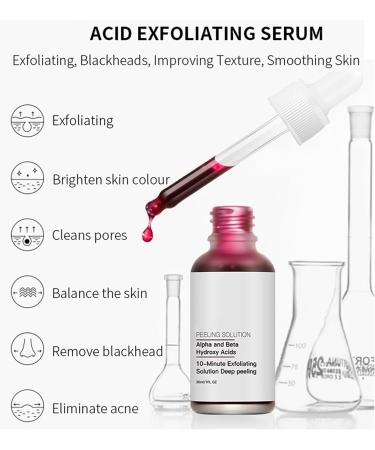30% AHA+ 2% BH_A Face Serum BH_A Exfoliating Solution Target Breakouts by Helping to Reduce Blemishes Pores & Blackheads for A Cleaner More Radiant Complexion - Buy Online on GoSupps.com