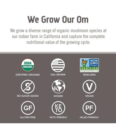 Om Mushroom Superfood Chaga Powder - Organic 3.5 oz, 50 Servings, Antioxidants & Immune Support - Buy Online on GoSupps.com