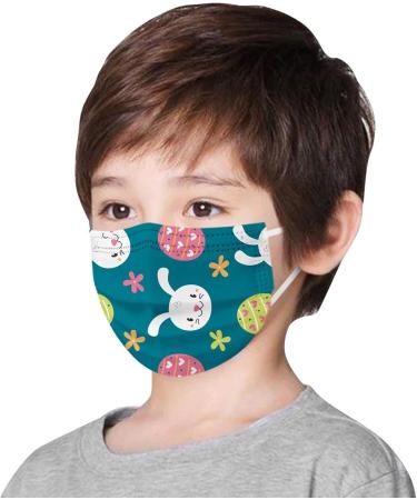 50 PCs Children's Mundschutz Mask | Cute Hare & Duck 3-Ply Disposable Masks | Breathable Outdoor Protection & Multifunctional Neckerchief - Buy Online on GoSupps.com