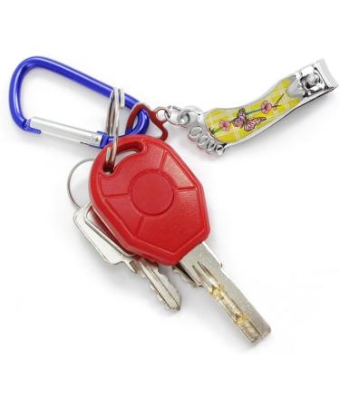 Buy com-four 5X Nail Clippers with Carabiner - Vibrant Colors for Easy Use | International Shipping Available - Buy Online on GoSupps.com