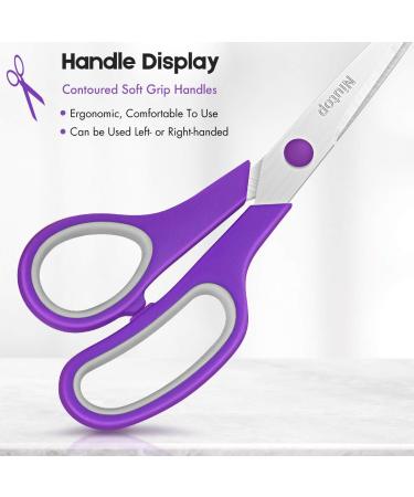 Scissors Bulk Set of 5-Pack Niutop 8" Multipurpose Sharp Sewing Craft Fabric Scissors for Office Home High/Middle School Student Office Teacher Art Supplies Soft Comfort-Grip Right/Left Handles 5 Packs - Buy Online on GoSupps.com