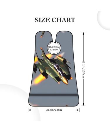 Jet Fighters Print Beard Bib Apron - Ultimate Beard Hair Catcher for Men | Trimming & Shaving Cape Cloth - Buy Online on GoSupps.com