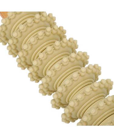Stable Wooden Roller for Lymphatic Drainage & Sore Fascia Massage | Cellulite & Trigger Point Relief - International Shipping - Buy Online on GoSupps.com