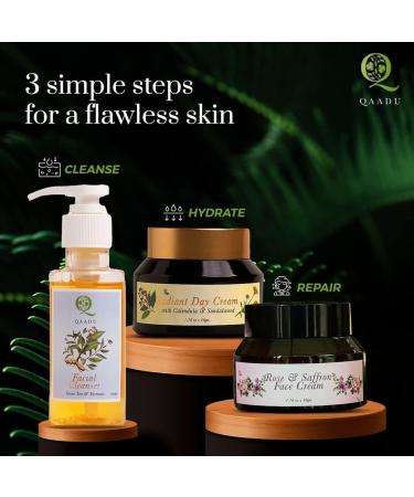 Buy Vegan Green Tea Facial Wash | Turmeric & Vitamins A & E | Mild Cleansing for All Skin Types | 100ml | Refreshing Face Cleanser - International Shipping Available - Buy Online on GoSupps.com