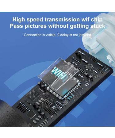 Caffney Ear Wax Removal Tool with 1080P Wireless Camera, Silicone Ear Spoon - for Adults (Black) | Compatible with iPad & Android Phones - Buy Online on GoSupps.com