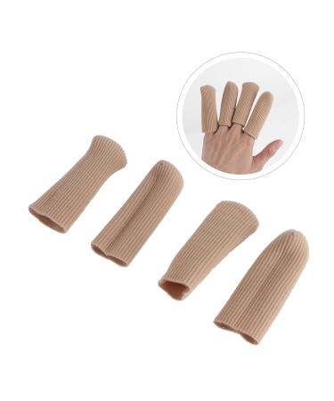 Healifty 2 Pairs Finger Guard Toe Sleeves Gel Cushions - Silicone Toe Protector for Separator and Cushioning - Red Blush Nylon - Buy Online on GoSupps.com