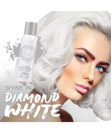 Punky Temporary Hair Color Spray Siberian White Non-Damaging Quick Drying Hair Dye Instant Vivid Hair Color 3.5 oz 2-Pack 3.5 Ounce (Pack of 2) Siberian White - Buy Online on GoSupps.com