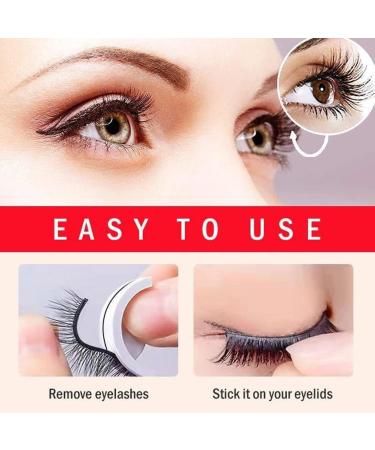 TiSkying False Eyelashes Stickers without Glue Reusable Long Eyelashes Waterproof Self-Adhesive Eyelashes No Liner Fake Lashes Natural Look for Women - Buy Online on GoSupps.com