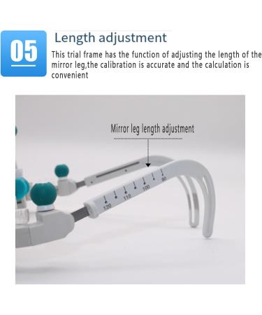 Optical Lens Optical Optometry 48-80mm Fully Adjustable Trial Frame Lightweight Eye Optometry Lens Frame inserted into The 4 frames for Glasses Shops Vision Health Centers - Buy Online on GoSupps.com