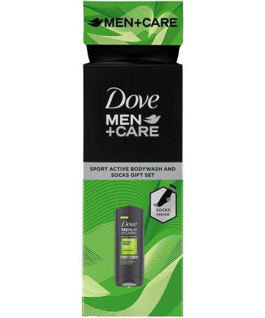 Dove Men+Care Active+Fresh Face & Body Wash 250ml & Socks Gift Set for him Dove Men+Care gift set Perfect Stocking filler Secret Santa or All-year-round gift - Buy Online on GoSupps.com