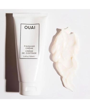 OUAI Finishing Cr me - Lightweight Heat Protectant for Smooth, Hydrated Hair | Tame Frizz, Add Shine, and Protect Against Split Ends | Paraben and Phthalate-Free (3.4 Oz) - Buy Online on GoSupps.com