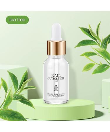 Tea Tree Nail Oil Cuticle 15ml with Vitamin E & B | Jojoba Cuticle Oil for Dry Nails | Moisturizing Nail Care Repair - Buy Online on GoSupps.com