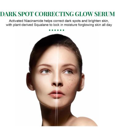 Nuvilo Dark Spot Correcting Glow Serum with niacinamide facial serum against dark spots brightening care for hyperpigmentation moisturizing antiaging skin care 1 piece 1 piece - Buy Online on GoSupps.com