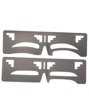 Outanaya 2pcs Eyebrow Ruler Eyebrow Makeup Tools Eyebrow Shaping Stencil Brow Guide Ruler Mold Eyebrow Shape 1 count (Pack of 1) As Shown