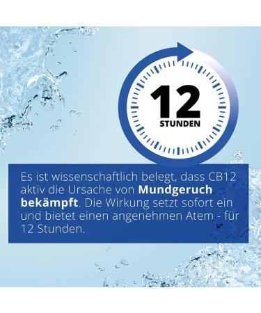CB12 Mouthwash - Zinc Acetate & Chlorhexidine for 12-Hour Fresh Breath | Non-Alcoholic Mint Flavor | 250 ml - International Shipping Available - Buy Online on GoSupps.com