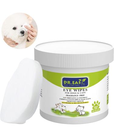 Dr. Eeasy Pet Wipers - 480 Karat Tear Stain Remover for Dogs Cats Horses & Rabbits | Soft & Gentle Vegetable Formula | Pack of 4 - Buy Online on GoSupps.com