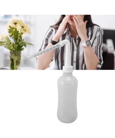 Nasal Rinsing Cleaner Efficient Easy Large Capacity Comfortable Sinus Rinsing Bottle for Sea Water (310ML White) - Buy Online on GoSupps.com