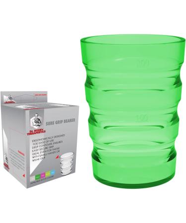 Dr. Bone's Therapeutics 200ml Clear Non Spill Cup - Portable Travel Mug for Children, Elderly, and Disabled Adults - Green - Buy Online on GoSupps.com