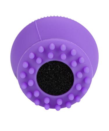 Cute Silicone Facial Brush 3-in-1 | Small Facial Cleaning Brush for Kids | Deep Peeling Skin Care Tool (Purple) - Buy Online on GoSupps.com