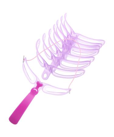 Ipetboom Set 8 Reusable Eye Brow Stencil Template Card with Handle and Strap Long Lasting Waterproof Stencils for Perfect Brow Washable Make up Plastic Card Pink.