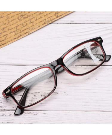 Retro Multifocal Reading Glasses for Visual Fatigue Relief - Presbyopic Glasses in Red | International Shipping Available - Buy Online on GoSupps.com