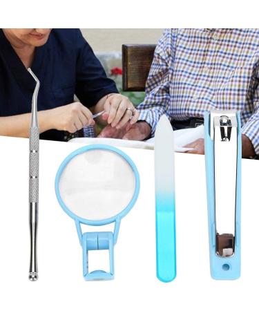 Elderly Nail Clippers with 2x Magnifying Glass Ergonomic Design for Fingers and Toenails - Buy Online on GoSupps.com