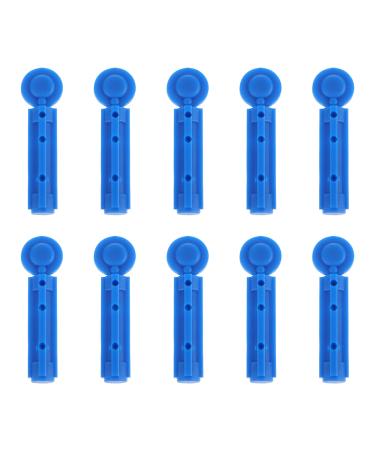EXCEART Bloodletting Pen 200Pcs Disposable Sterile Blood Lancet Needles Blood Collection Pens Twist Top Lancets Glucose Measurements (Blue)