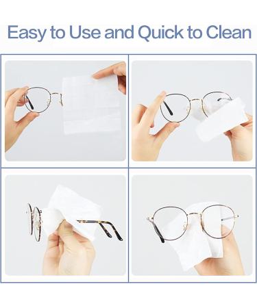 Lens Cleaning Wipes 250 Count - Pre-Moistened & Quick-Dry Glasses Wipes, Individual Wrapped in Carrying Box - For All Types of Glasses & Electronics Screens - Buy Online on GoSupps.com