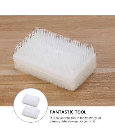 Healeved Pressure Defensiveness Brush - 6 Pcs Sensory Therapy Tools for Kids and Adults - Calming Brushing Protocol - White Brushes, 8x4.7cm - Buy Online on GoSupps.com