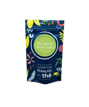 Green Tea Pink Flavor Litchi - Comptoir Fran ais du Th - Pink Green Tea & Lychee - Maison Fran aise - Loose Tea