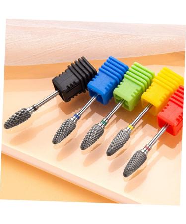 Ipetboom Nail Polisher Metal Drill Bit Electric Nail File Wig Caps for Women Nail Drill Tips Replacement Nail Bits Multi-functional Nail Bits Drill Nail Women's Tungsten Steel Alloy Manual 7x1.3cm As Shown 3 - Buy Online on GoSupps.com