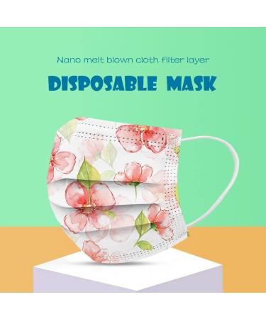 Buy Lulupi 10-Piece Floral Face Mask Set | Elegant & Breathable One-Way Mouth Protection for Women - International Shipping Available - Buy Online on GoSupps.com