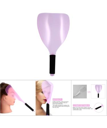 2PcsProfessional Plastic Anti-Slip Hair Salon Hairdresser Styling Mask Tools Face Shield Haircut Cover Mask Face Eyes Protector (Pink) - Buy Online on GoSupps.com