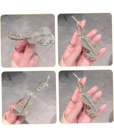 Beatifufu Rhinestone Twist Clip French Pins Hair Twist Womens Hair Barrettes Chinese Hair Clamps Pipa Hair Clip Hair Clips for Fine Hair Banana Hair Clips for Women Hair Pins for Buns - Buy Online on GoSupps.com