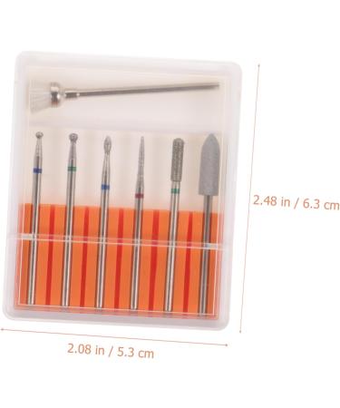 POPETPOP 1set Grinding Head Set Nail Art Drill Bits Xmas Nail Drill Bits Nail Grinding Heads Under Nail Cleaner Tool Rotary Tool Bits Manicure Drill Bit Pedicure Tungsten Steel Head - Buy Online on GoSupps.com