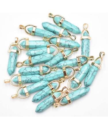 RVBLRDSE natural stone pendant 20pcs/lot Natural Stone Amethysts Hexagonal Pendants for Jewelry Making Pendant Pendant Opal stone - Buy Online on GoSupps.com
