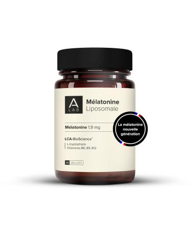 A-LAB Liposomal Melatonin 1.9 mg - Enhanced Assimilation - Sleep Supplement, Jetlag - 30 days taken - Made in France