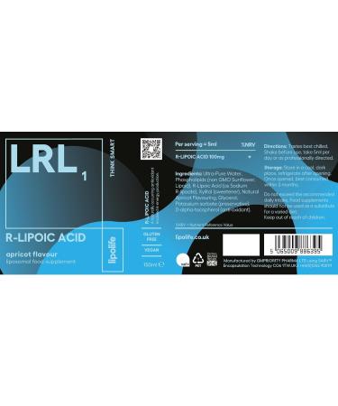 Lipolife Liposomal R-Lipoic Acid - 150ml - Buy Online on GoSupps.com