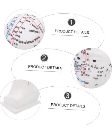 Minkissy Realistic Acupuncture Point Model - Hospital & Laboratory Supplies for Head Massage | 22x12x8cm PVC Scalp Pin Model - Buy Online on GoSupps.com