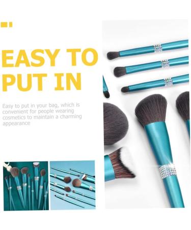 Beavorty 4 Sets Diamond Makeup Brush Women s Suits Cosmetic Eye Make up for Face Make up Brush Women Makeup Brush Powder Applicator Plastic Makeup Brush Sets Turquoise Miss - Buy Online on GoSupps.com