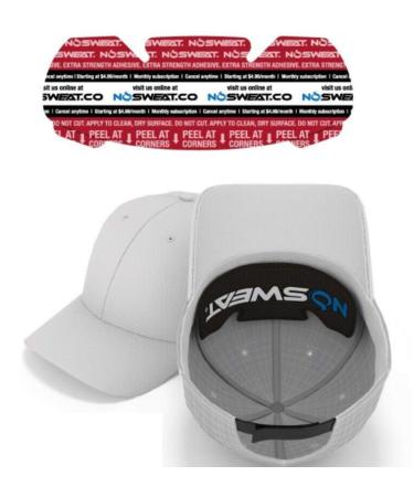 Golf Hat Sweat Liner  Made in The USA - Prevents Stains & Odor - Patented Technology 3 | 6 | 12 | 25 Pack