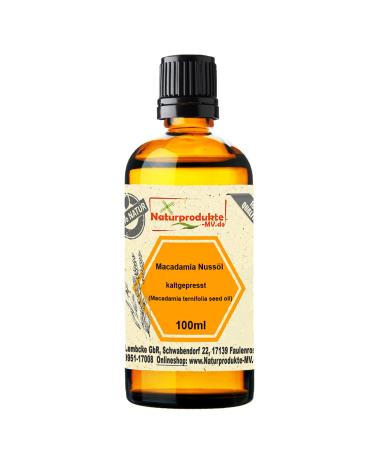 Macadamia nut oil cold pressed (100 ml) Macadamia nut oil