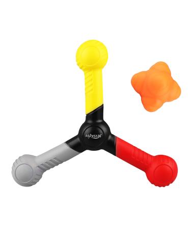 Asyxstar Basketball Training Equipment - Agility Training Equipment for Football Training , Basketball, Soccer Baseball Training Equipment Reaction Ball Both BALLs Black and orange