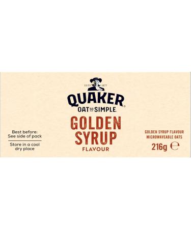 Quaker Oats So simple Golden Syrup Sachets (6 x 36g) - 2 Pack | 100% Wholegrain Golden Syrup Flavour Ready In 2 Mins Helps Lower Cholesterol. - Buy Online on GoSupps.com