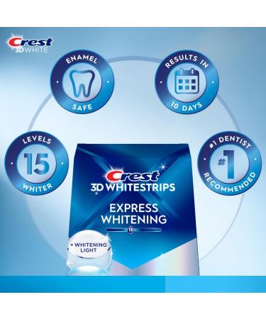 Crest 3D Whitestrips with Light Teeth Whitening Kit - 20 Strips (10 Treatments) - Buy Online on GoSupps.com