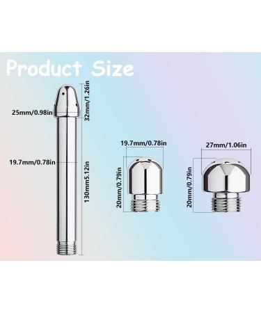 Premium Analdusche Set - 3 Aluminum Shower Nozzles & Carry Bag | Enema Shower Head for Men & Women - Enhance Hygiene & Comfort - Buy Online on GoSupps.com