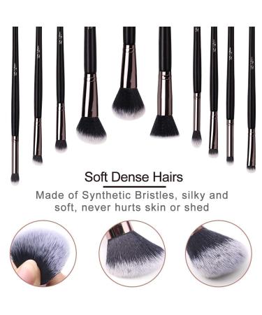 24pcs Kabuki Makeup Brush Set with Bag - All-in-One Kit for Foundation, Blending, Powder, Blush, and Eye Shadows - Buy Online on GoSupps.com