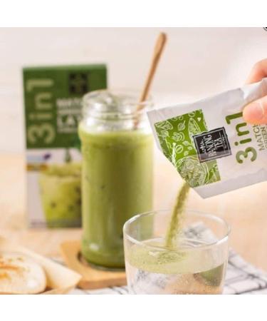 Ranong Tea 3 in 1 Matcha Green Tea Latte Instant Thai Mix (7 Sachets, 161g) - Buy Online on GoSupps.com