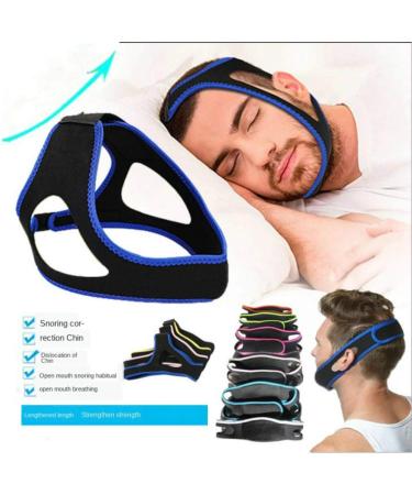 QWEQWE Anti Snoring Chin Strap Adjustable & Breathable Snore Reduction Solution for Men and Women - Buy Online on GoSupps.com
